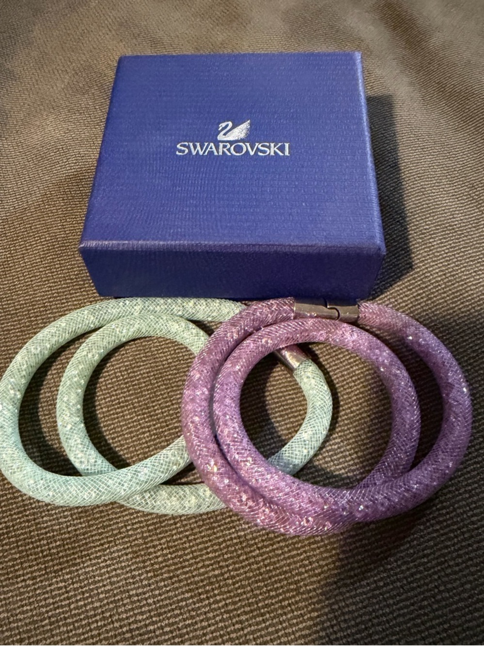 Swarovski Lavender & Mint Stardust Bracelets